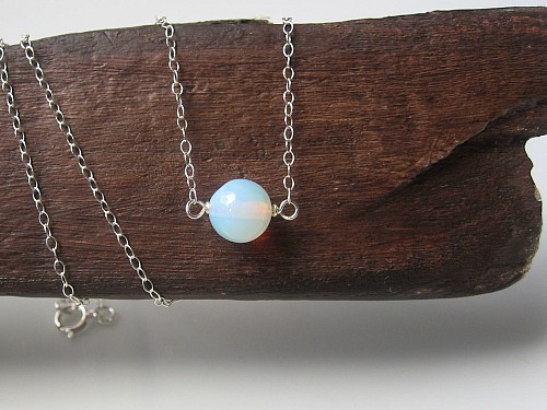 Moonstone Necklace 14k Gold Filled or 925 Sterling Silver, Layered Necklace, Bridesmaid Gift, October Birthstone